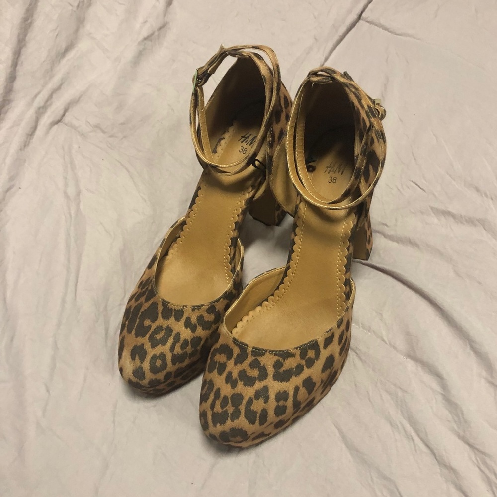 H&M Leopard Print Platform Shoes
